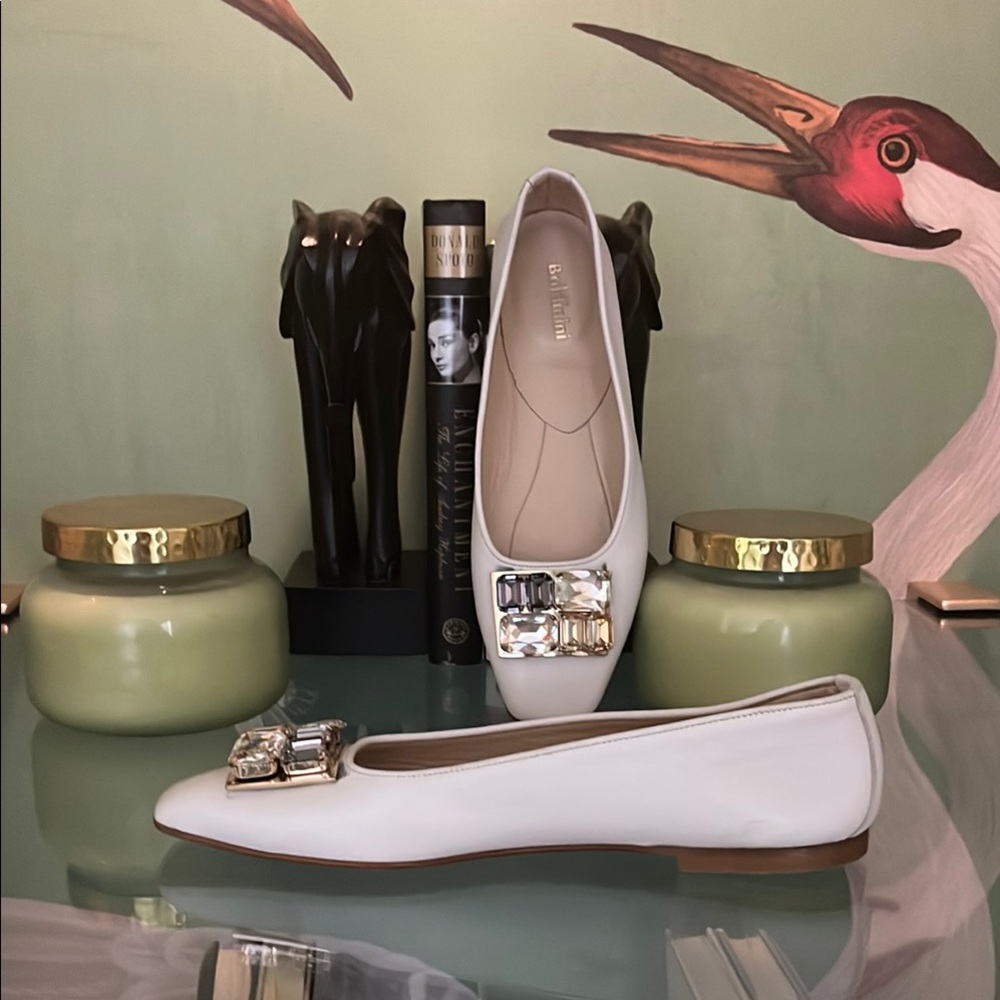 Baldinini White Flats Classic Loafers - Picture 3 of 7